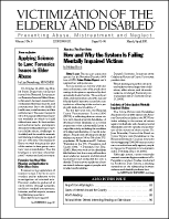 Victimization of the Elderly and Disabled